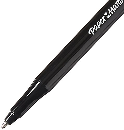 Papermate Erasermate Medium Point (1.0 mm) Black Erasable Ballpoint Pens (Pack of 12 Pens)