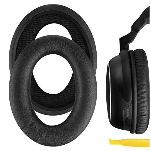 Geekria QuickFit Replacement Ear Pads for Sony MDR-NC60 Headphones Ear Cushions, Headset Earpads, Ear Cups Cover Repair Parts (Black)