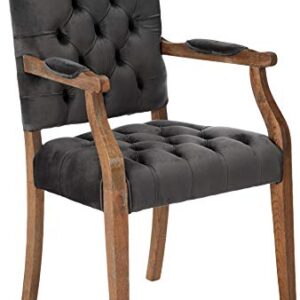 Christopher Knight Home Carolina Velvet Dining Chair, Charcoal