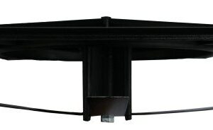 6" Square Light Pole Top Cap- Black Plastic