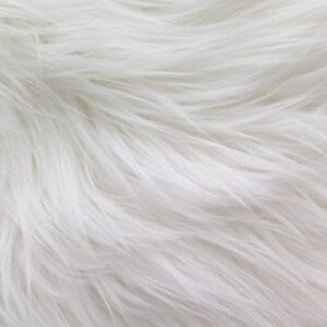 the fabric exchange 60 inch faux fur white fabric by the yard