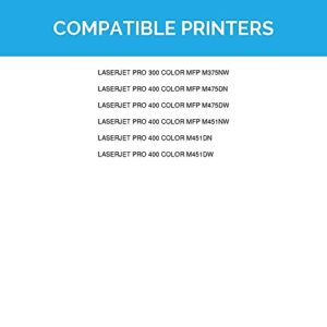 LD Products Compatible Toner Cartridge Replacements for HP 305A & 305X High Yield (2 Black, 2 Cyan, 2 Magenta, 2 Yellow, 8-Pack) for use with Laserjet Pro: 300 Color MFP M375nw 400 Color M451dn