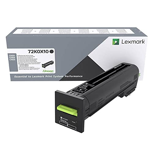 Lexmark Extra High Yield Black Toner Cartridge, 33000 Yield (72K0X10)