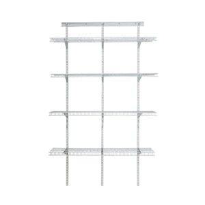 closetmaid 2845 shelftrack 4ft. pantry organizer kit, white