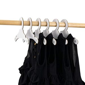36 Pack Koobay 9" White Recyclable Paper/Cardboard Hangers - Perfect for Baby Clothes Storage & Display. Sustainable & Durable