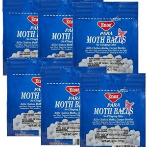 ENOZ para Moth Balls, 4 OZ Package, Case of 24 Boxes, (Total 96 Ounces)