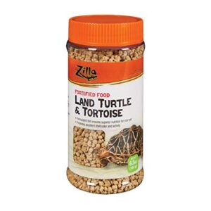 (3 pack) zilla land turtle and tortoise fortified food, 6.5-ounce containers