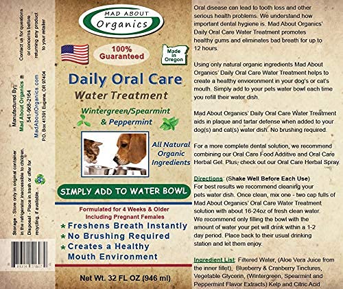 Mad About Organics Daily Oral Water Treatment 32oz