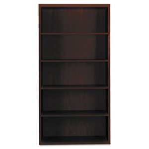 hon 11555axnn valido 11500 series bookcase, five-shelf, 36w x 13-1/8d x 71h, mahogany