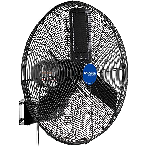 Global Industrial Outdoor Oscillating Wall Mounted Fan, 24" Diameter, 3/10HP, 7700CFM