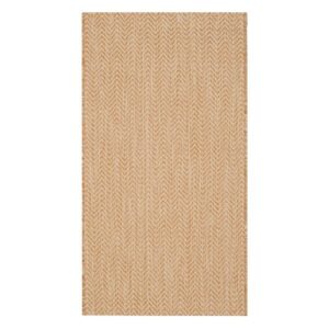 safavieh courtyard collection accent rug - 4' x 5'7", natural & cream, non-shedding & easy care, indoor/outdoor & washable-ideal for patio, backyard, mudroom (cy8022-03012)