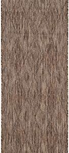 SAFAVIEH Courtyard Collection 2'3' x 8' Brown / Brown CY8522 Indoor/ Outdoor Patio Backyard Mudroom Runner Rug