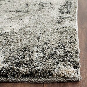 SAFAVIEH Retro Collection Accent Rug - 2'6" x 4', Light Grey & Grey, Modern Abstract Design, Non-Shedding & Easy Care, Ideal for High Traffic Areas in Entryway, Living Room, Bedroom (RET2139-7980)