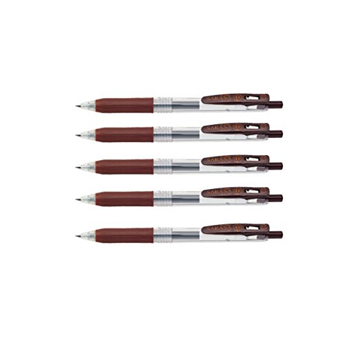 Zebra Sarasa Clip 0.5mm Brown ballpoint pen 5 pcs