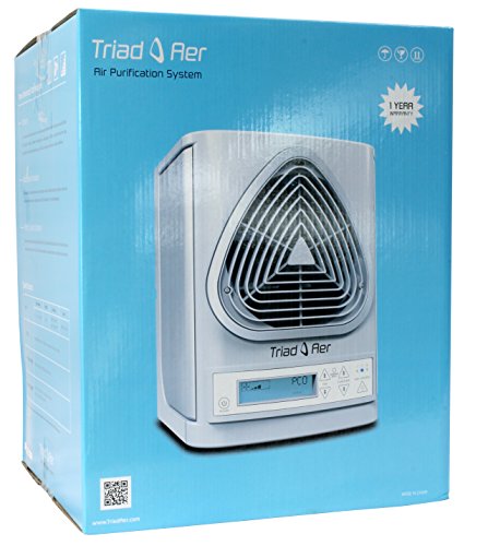 Triad Aer air purifier system - Combination of three innovative technologies, Photocatalytic Oxidation (PCO), Needlepoint Ionization, and Scalable Purification