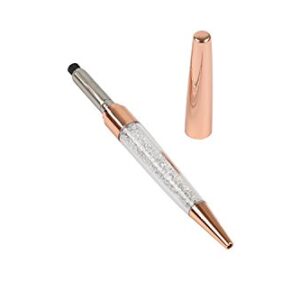 MengRan Rose Gold Pen Diamond Crystal Ballpoint Pens (Pack of 12)(rose gold)