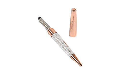 MengRan Rose Gold Pen Diamond Crystal Ballpoint Pens (Pack of 12)(rose gold)