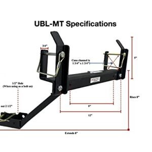 Garbage Commander UBLMT Single Can Ball or Bolt Mounted Garbage Hauling Device