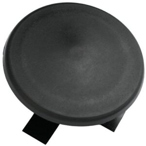 2-3/8" round light pole top cap- black plastic