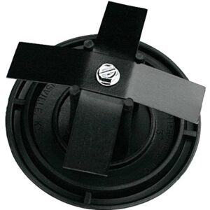 2-3/8" Round Light Pole Top Cap- Black Plastic