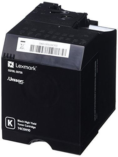 Lexmark High Yield Black Toner Cartridge, 20000 Yield (74C0H10)