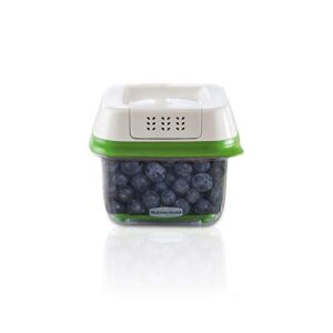rubbermaid freshworks produce saver food storage container, small, 2.5 cup, green