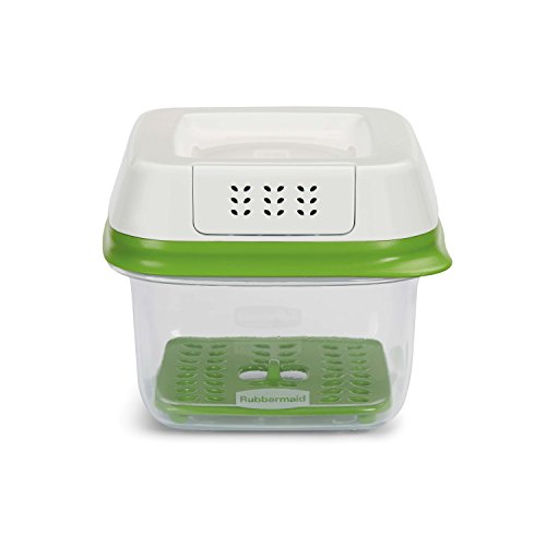 Rubbermaid FreshWorks Produce Saver Food Storage Container, Small, 2.5 Cup, Green