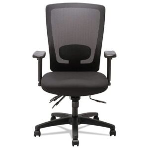 Alera ALENV41M14 Envy Series Mesh High-Back 250 lbs. Capacity Multifunction Chair - Black