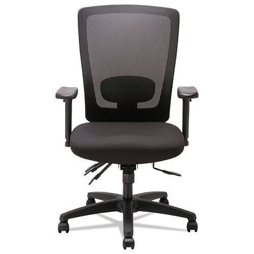 Alera ALENV41M14 Envy Series Mesh High-Back 250 lbs. Capacity Multifunction Chair - Black