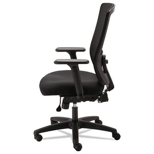 Alera ALENV41M14 Envy Series Mesh High-Back 250 lbs. Capacity Multifunction Chair - Black