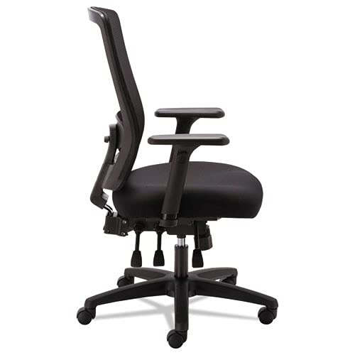 Alera ALENV41M14 Envy Series Mesh High-Back 250 lbs. Capacity Multifunction Chair - Black