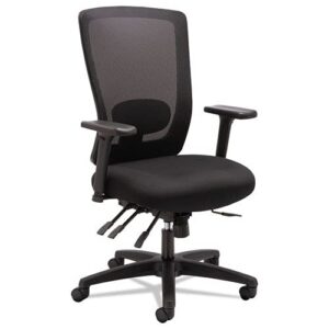 Alera ALENV41M14 Envy Series Mesh High-Back 250 lbs. Capacity Multifunction Chair - Black