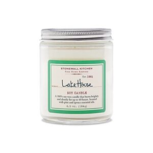 stonewall kitchen lake house soy candle, 6.5 ounce