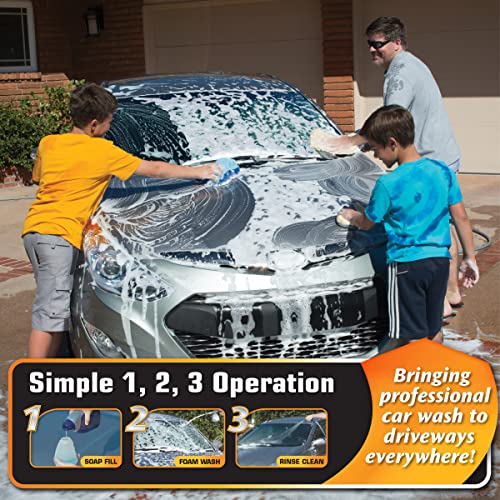 Carrand 92230 Suds-N-Spray Foaming Wash System, Black