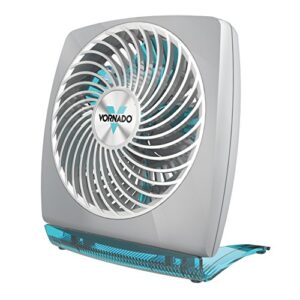 vornado fit personal air circulator fan with fold-up design, directable airflow, compact size, perfect for travel or desktop use, aqua