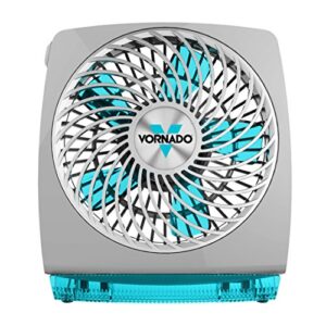 Vornado FIT Personal Air Circulator Fan with Fold-Up Design, Directable Airflow, Compact Size, Perfect for Travel or Desktop Use, Aqua