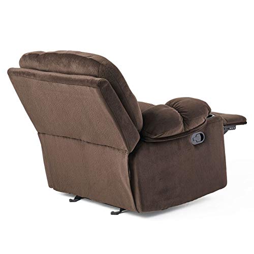 Christopher Knight Home Gannon Fabric Gliding Recliner, Chocolate 42.52D x 38.58W x 40.94H in