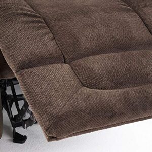 Christopher Knight Home Gannon Fabric Gliding Recliner, Chocolate 42.52D x 38.58W x 40.94H in