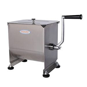 hakka 15-pound/7.5-liter capacity tank stainless steel manual meat mixers (mixing maximum 15-pound for meat)