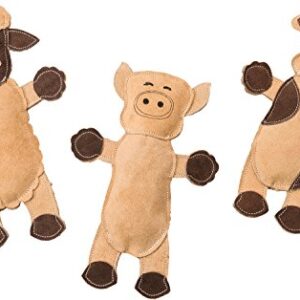 SPOT Ethical Pets Dura-Fused Leather Assorted Barnyard Animals Dog Toys, 11" for Medium Breeds