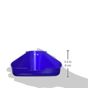 Ware Manufacturing Corner Litter Pan for Critters, Assorted Colors, 6.5" X 4.5" X 3"