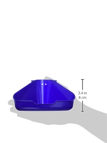 Ware Manufacturing Corner Litter Pan for Critters, Assorted Colors, 6.5" X 4.5" X 3"