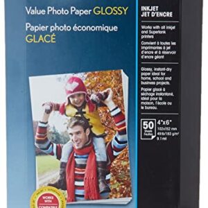 Epson Value Photo Paper Glossy, 4"x6", 50 Sheets (S400033)