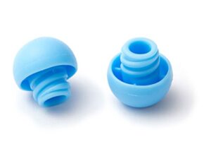 dryfur syringe caps for pets fit slip leur and lock luer blue (100 caps)