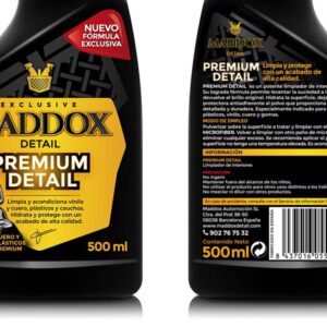 Maddox Detail - Premium Detail - Dashboard Cleaner with Polish. Vinyl & Rubber Care. SHINY Finish, Non-greasy. No Silicones. Car Cleaning Products (500 ml).