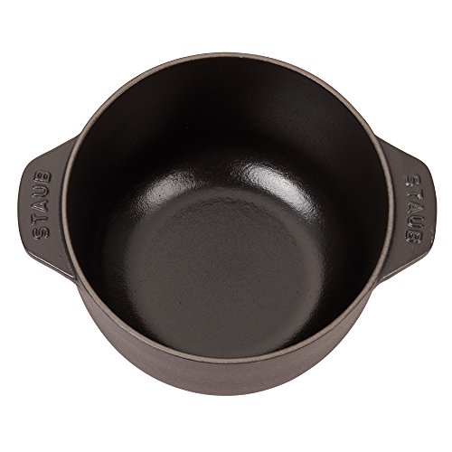 Staub Cast Iron 1.5-qt Petite French Oven - Matte Black, Made in France