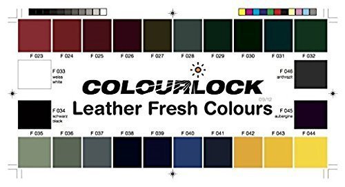 COLOURLOCK Leather Fresh Dye DIY Repair Colour, dye, Restorer for Scuffs, Small Cracks on car Seats, Sofas, Bags, settees and Clothing