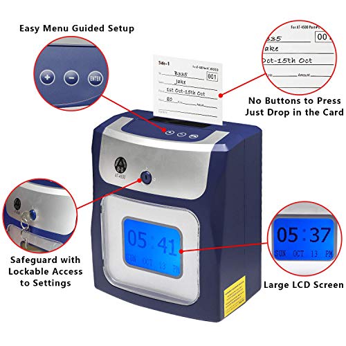 Calculating AT-4500 Sets up in Minutes - totals Regular and Overtime Hours Worked