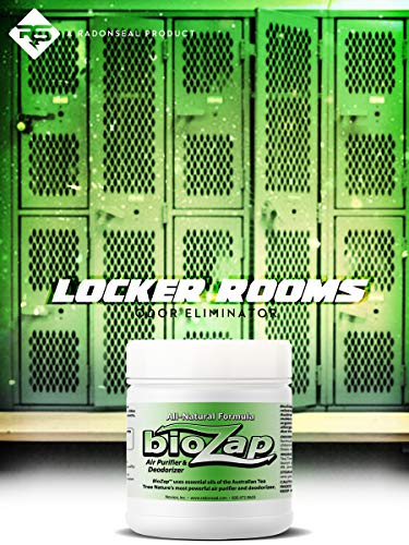 BioZap Air Purifier & Deodorizer (16-oz Jar) - Australian Tea Tree Oil Gel. Naturally Eliminates Odors in Basements, Crawlspaces, Gyms, Cars, Closets and More.