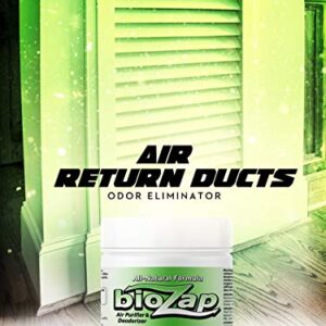 BioZap Air Purifier & Deodorizer (16-oz Jar) - Australian Tea Tree Oil Gel. Naturally Eliminates Odors in Basements, Crawlspaces, Gyms, Cars, Closets and More.